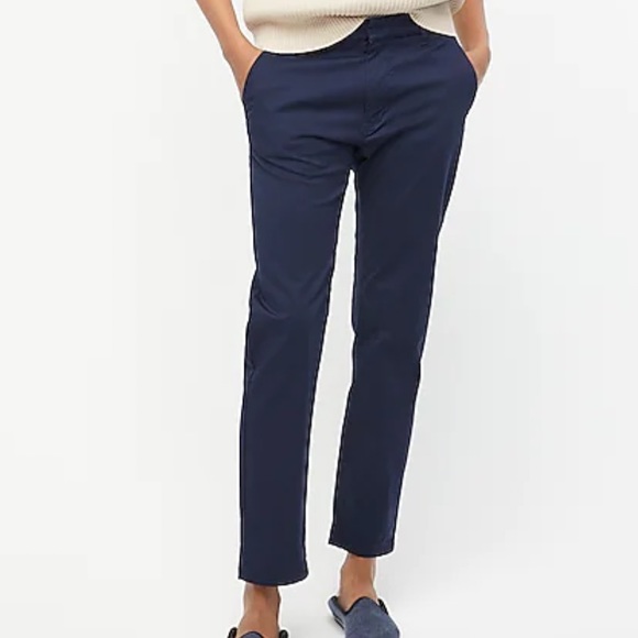 J Crew Slim Boyfriend Chino Pants Navy 